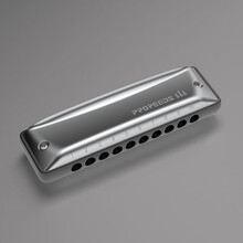 ProReeds十孔布鲁斯蓝调初学10孔口琴BM PR Boogieman F调paddy【圆孔灰色琴格款】