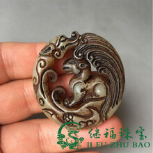 【芠拉】古玩玉器包浆老玉古玉龙马精神把件挂件文玩杂项古董岫玉腰挂玉佩