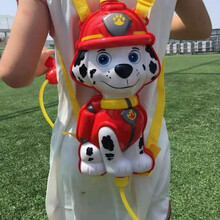 儿童背包水枪小猪玩具宝宝男女孩抽拉式喷呲水炮打水仗泼水节器 毛毛狗 2L