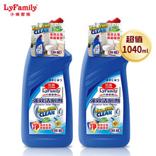 香港小琳家族（LyFamily）强效洁厕剂520ml 去垢除菌除臭 尿垢洗厕所家用马桶卫生间洁厕液 两瓶装 520ml