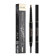 拉美拉自动旋转双头眉笔 防水防汗不易脱妆 持久易上色自然立体初学者学生男女767 05#灰色