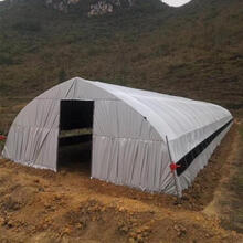 檀雅坊温室大棚骨架养殖大棚架鸡舍架蔬菜大棚 8米宽30米长配黑白膜