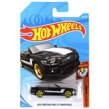 儿童风火轮火辣小跑车男孩玩具合金模型车美泰豪车兰博基尼保时捷8P8N迈凯伦保时捷布加迪9CDP 荧光黄 291号-福特野马敞