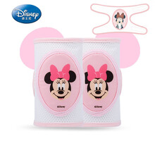 迪士尼（Disney） 婴儿护膝盖儿童宝宝护肘透气两用防滑 爬行学步防摔防磕四季通用小孩幼儿 【护膝/肘两用款】米妮-粉色 均码