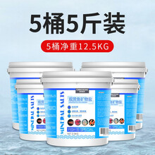 鱼池鱼缸水族观赏鱼专用锦鲤冷水鱼杀菌盐热带鱼消毒盐海盐矿物盐 五桶装海盐
