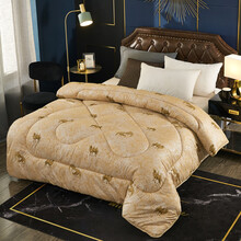 被子冬被驼毛棉被冬季加厚保暖羊毛被驼绒被褥骆驼绒双人春秋被芯 驼色 驼毛被 150*200cm3斤薄被子
