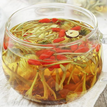 仁心食匠 降肝火清火的茶菊花枸杞茶金银花茶清热去火降肝火学生熬夜明目口臭肠润养生花茶