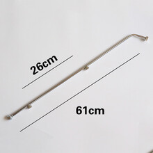 不锈钢扇形喷头农用高压泵电动喷雾器雾化喷杆配件加长葡萄喷头 加长3喷扇形喷杆61cm