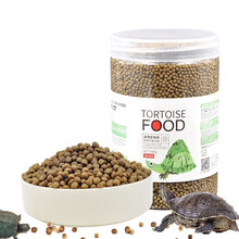 华畜 龟粮500g 巴西龟乌龟饲料通用饲料小乌龟饲料鳄龟草龟陆龟食物补钙虾干龟粮淡水鱼干小颗粒2mm