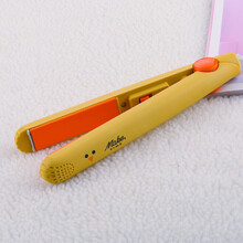 卷发棒迷小型夹板直发卷发两用小夹板刘海卷发棒直板夹女小型夹板 【黄色】小黄鸡-送收纳盒