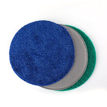 喜康无线全自动清洁机原配拖布-清洁机配件百洁布2块-珊瑚绒布2块-抛光布2块-电视栏目同款赠品 充电器