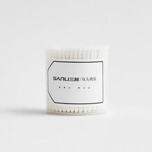 三利棉签棉棒 400头 200支/盒 掏耳朵鼻子清洁化妆棒卸妆修妆棉球双头美妆工具 白色