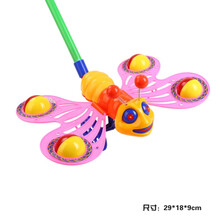 拖拉学步玩具车拉车婴儿童手拉拉绳拉线1-2-3岁一岁宝宝男孩小车 蝴蝶推车