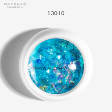 美潮美甲贝壳碎片超薄不规则碎片防水网红玻璃纸女指甲贴片美甲饰品 13010