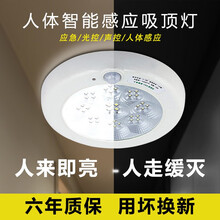 天蜗 LED感应吸顶灯人体智能消防带应急声控灯楼道过道 声光控 声光控吸顶灯5W