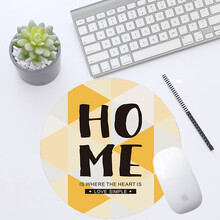 冰雷 鼠标垫 可爱女生卡通动漫加厚个性鼠标垫 圆形方形创意鼠标垫 笔记本台式电脑办公游戏鼠标垫 北欧风HOME(220*220*3MM)