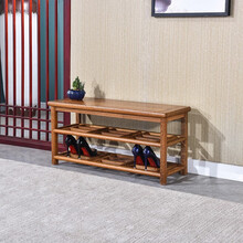 寻古红木家具非洲鸡翅木（学名：非洲崖豆木）实木换鞋凳鞋柜中式长条矮凳小木凳穿鞋凳鞋架 换鞋凳：长88*宽32*高42cm