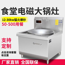 甄樽 商用电磁炉6kw-30kw工厂学校食堂大功率大锅灶饭店省电大灶台单炒头炉 30KW瓦（单锅大锅灶）