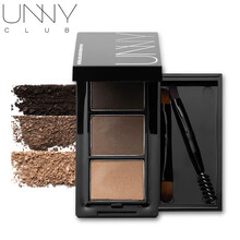 悠宜unny club眉粉眉膏柔妆持久三色鼻影高光三合一防水防汗染眉膏不脱色自然细腻初学者适用眉笔 【咖啡棕】眉粉