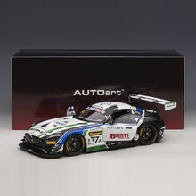 奥拓 AUTOart 1:18 奔驰 AMG GT3 2019 巴瑟斯特 汽车模型 收藏送礼 仿真 白色  77# A  81930