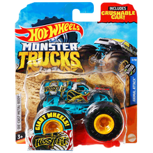 风火轮大脚车HOTWHEELS风火轮小跑车赛道套装/5辆装小车/怪兽大脚车 合金小车 男孩玩具 眼镜蛇王【GJF24】狂野大脚车