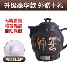FEDAIR全自动煎药壶电煎药壶药罐陶瓷熬中药砂锅煎中药锅煮中药壶熬药壶 6L养神白瓷不粘加强版【带鸣音】