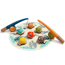 特宝儿小孩磁性钓鱼玩具1-2-3岁儿童一岁半男孩两岁宝宝早教 (仿真钓鱼游戏升级版)巴哈马钓鱼游戏