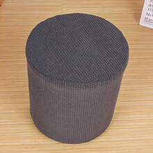 朵忆姿布艺全包凳子套罩简约防尘罩方形皮墩子换鞋凳沙发圆凳子保护罩套 深灰色【圆形】