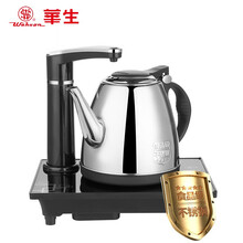 华生（washon）食品级不锈钢自动上水电热水壶抽水壶电茶炉电子茶盘水壶茶具整套烧水壶茶炉恒温泡茶壶 黑色【单炉】