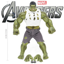 复仇者联盟4电影大号绿巨人浩克手办可动人偶模型玩具可换手衣服可脱漫威 换衣服绿巨人