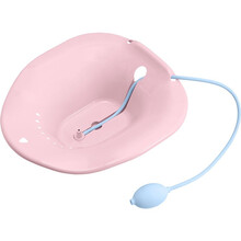 免蹲坐浴盆女妇科私处熏洗洗屁股盆男痔疮前列腺洗屁屁神器马桶坐盆老人孕妇产妇月子盆术后护理盆 粉色（带喷水器）