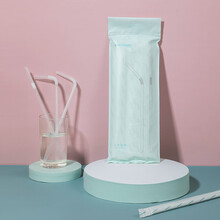 佳韵宝卫生吸管孕妇产后月子吸管独立包装一次性弯头吸管30支装 30支