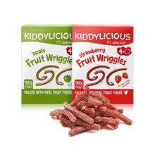 英国童之味kiddylicious草莓苹果进口宝宝儿童零食水果条48g 草莓扭扭条48g*1盒