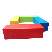 软体长条椅子子乐园儿童长凳 早教中心游乐场室内软包沙发定制 黄色一条120*30*30