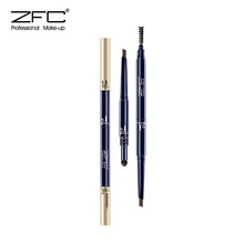 ZFC 立体三合一眉笔 眉粉带眉刷双头显色眉笔 M01（咖啡色）