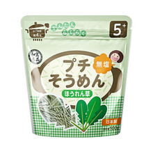 【全球直采】日本原装进口面条 和寓良品 无添加盐细碎面 营养粒粒面细碎面 菠菜味细碎面100g