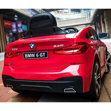 婴儿童电动车四轮汽车摇摆双驱遥控汽车可坐人小孩玩具车宝马汽车 高配【红色宝马6GT】三机摇摆+2.4G遥控+音乐