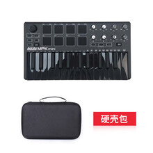 雅家AKAI升级款MPK MINI MK3 MIDI控制器 /MIDI键盘 音乐编曲 便携键盘 MPK MINI MK3 黑色+硬壳包