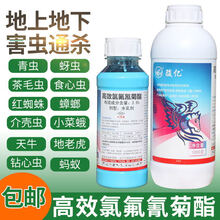 高效氯氟氰菊脂杀虫剂果树蔬菜蚜虫菜青蚂蚁地下害虫 1000毫升一瓶