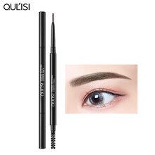欧丽丝网红同款极细笔芯超细头双头眉笔女初学者学生防水不易脱色持久自然5色可选 03#深棕色