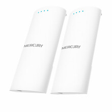 水星（MERCURY）AC867M室外户外防水5公里5GHz定向点对点远距离监控网络传输无线网桥 MWB505S【2只套装】