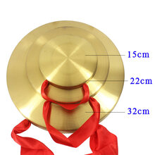 铜锣 纯铜 三句半道具15cm 锣鼓镲 开道锣32防汛预警锣风水乐器 32cm铜锣+锣锤(加厚)