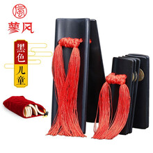 蓼风 专业级演奏大师快板 老竹快板 传统水煮工艺手工竹板成人儿童专业响板儿德云社相声 【拍下打折】黑色儿童+绒布袋