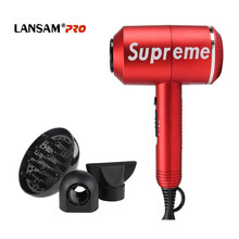 LANSAM 吹风机家用大功率电吹风发廊理发店冷热吹风筒锤子电风吹宿舍用学生负离子护发不伤发沙龙 红色