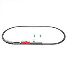 儿童电动火车轨道玩具 中国东风4B内燃机车仿真列车模型轨道套装  早教拼搭玩具 货运经济套装 官方标配（含3节普通5号电池）