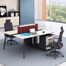 中伟办公桌屏风工位办公家具职员桌员工桌员工位工作位电脑桌双人位 不含座椅 1400*1400*1050mm