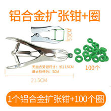 oeny 羊用断尾圈钳扩张兽用小猪仔猪牛羊羔去势弹力剪尾皮筋神器兽用羔 精品扩张钳1把+100个精品出口圈