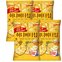 韩国原装进口休闲零食 海太蜂蜜黄油薯片卡乐比 休闲食品 膨化零食卡乐比土豆片 网红张艺兴同款 海太蜂蜜黄油味60g*4袋