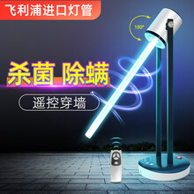 飞利浦原装进口灯管254nm紫外线消毒灯定时遥控家用除螨灯器灯头可旋转 国产品牌底座 55W飞利浦杀菌灯管-配国产遥控底座白色