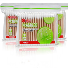 振兴 棉签 双头木棒棉签 卸妆化妆多用途棉签 圆头掏耳朵棉签 美容化妆 耳鼻清洁木头棉签 100支装（1包）